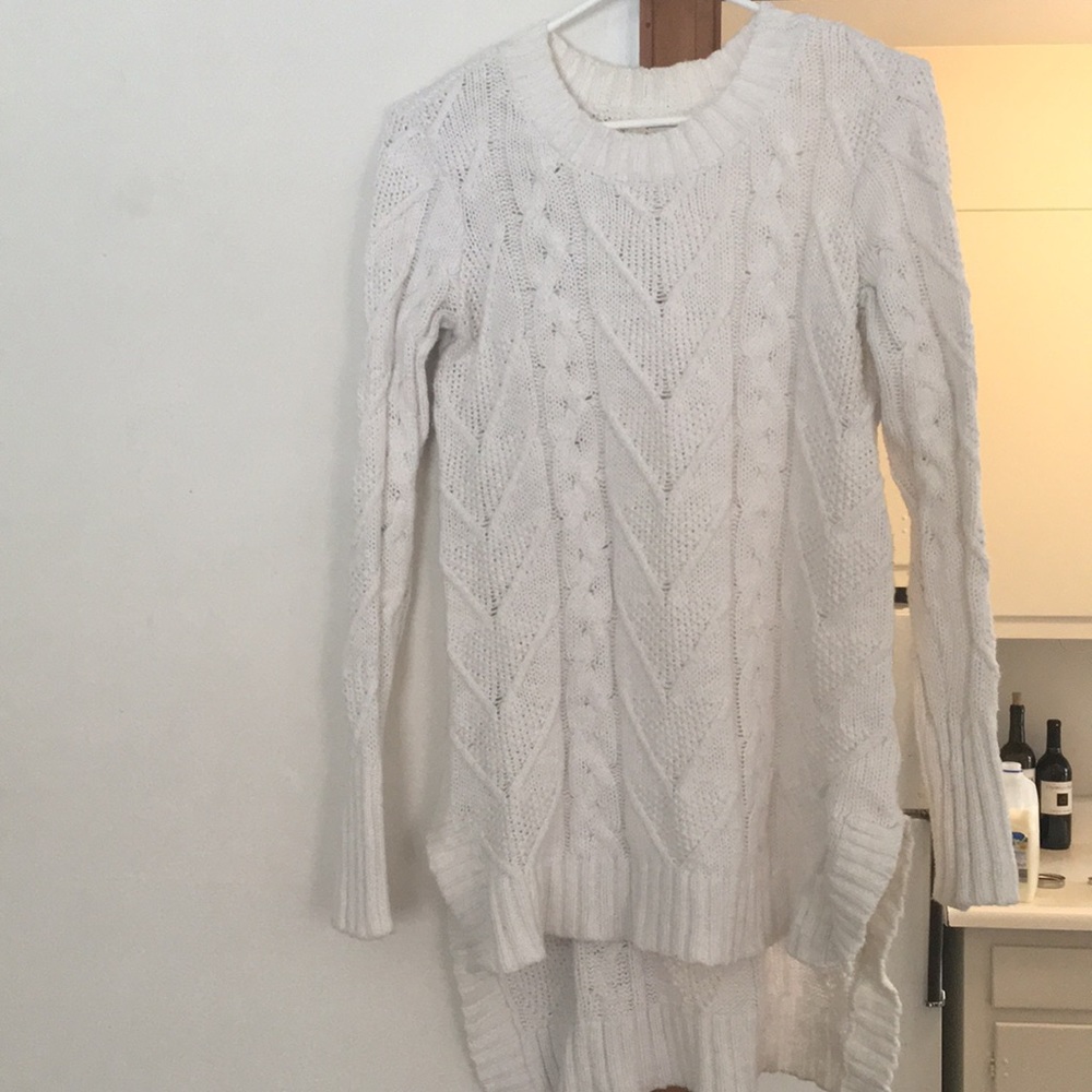 LA Hearts White Knitted Sweater